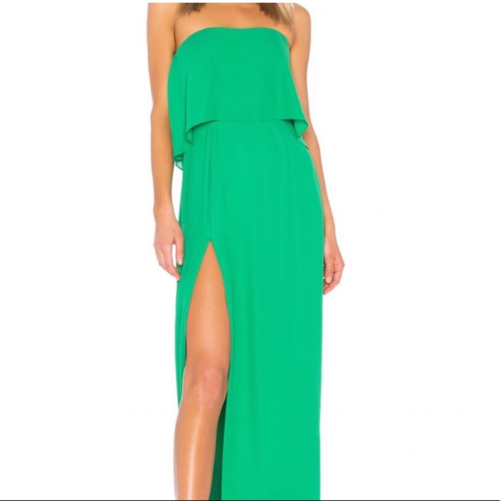 Amanda Uprichard green maxi dress